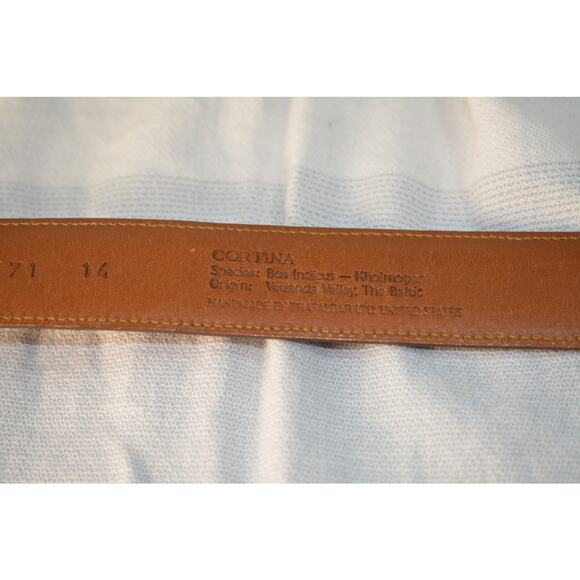 Trafalgar Cortina brown leather belt - Picture 3 of 9